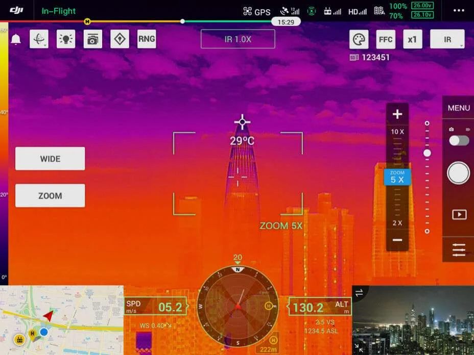 DJI Zenmuse H20 Series payload - Visulize Temperatures Immediately