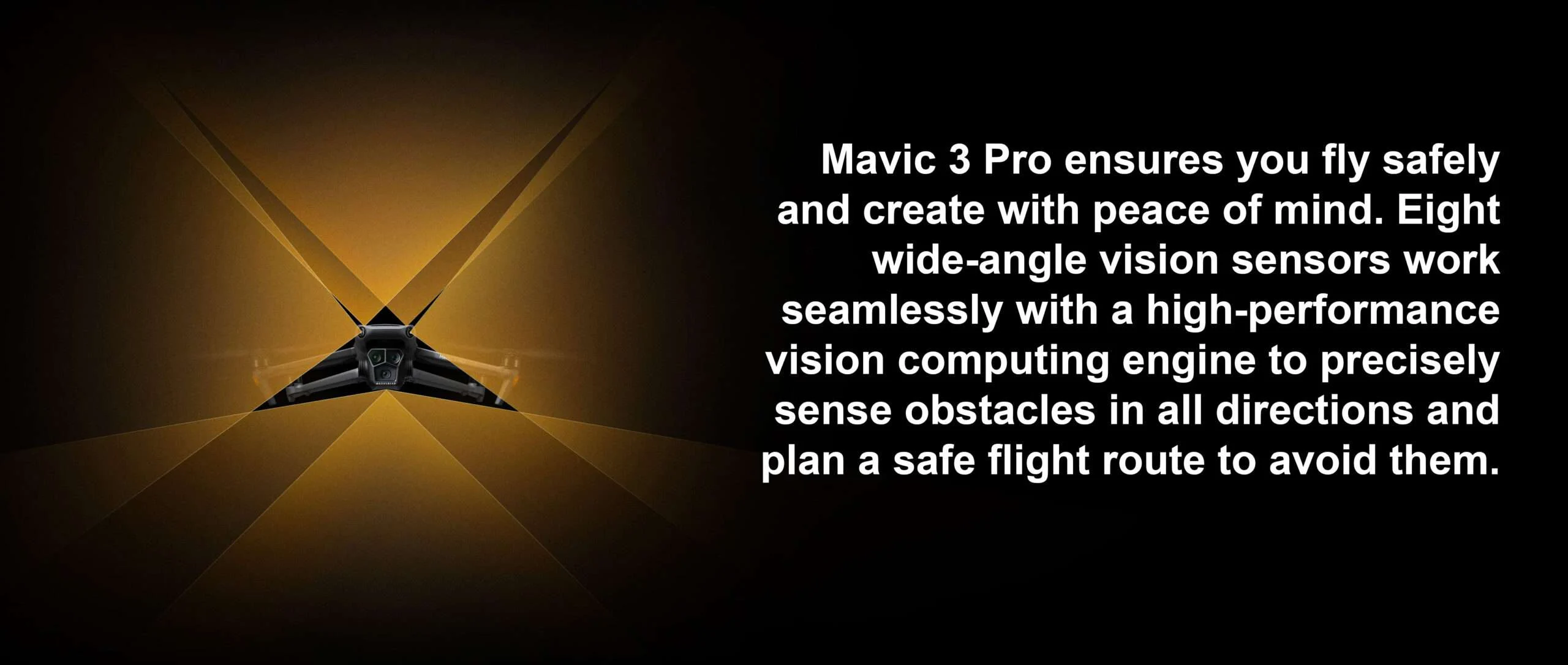 DJI Mavic 3 Pro drone - Omnidirectional Obstacle Sensing and APAS 5.0